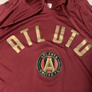 Atlanta United FC MLS Men Size XL/TG/EG Long Sleeve with Hoodie New